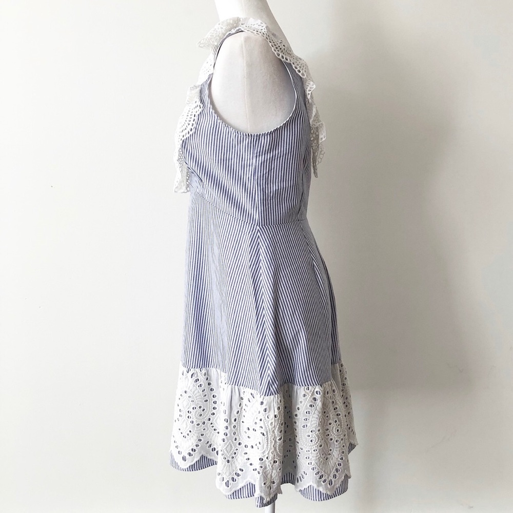 Lucy Paris | Striped Eyelet Trim Dress *NWT* - Picture 7 of 15